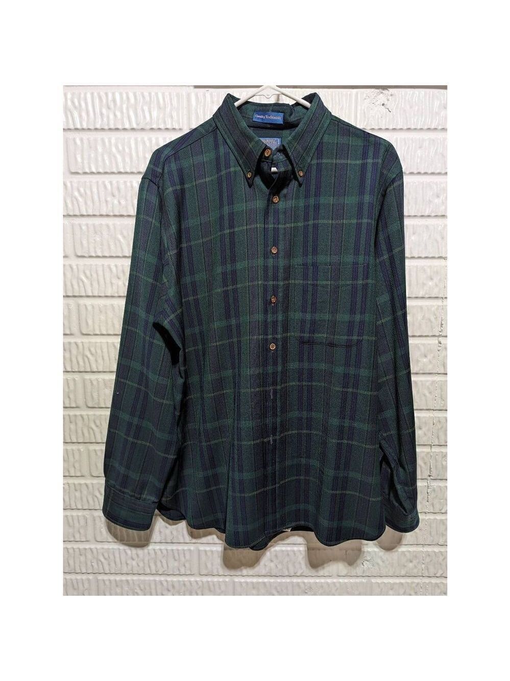 Pendleton Country Traditional Mens Blue Plaid Authentic Button Down Shirt XL